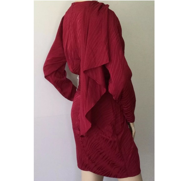 NWT Ronny Kobo Shanaya Dress Red L - Picture 6 of 16